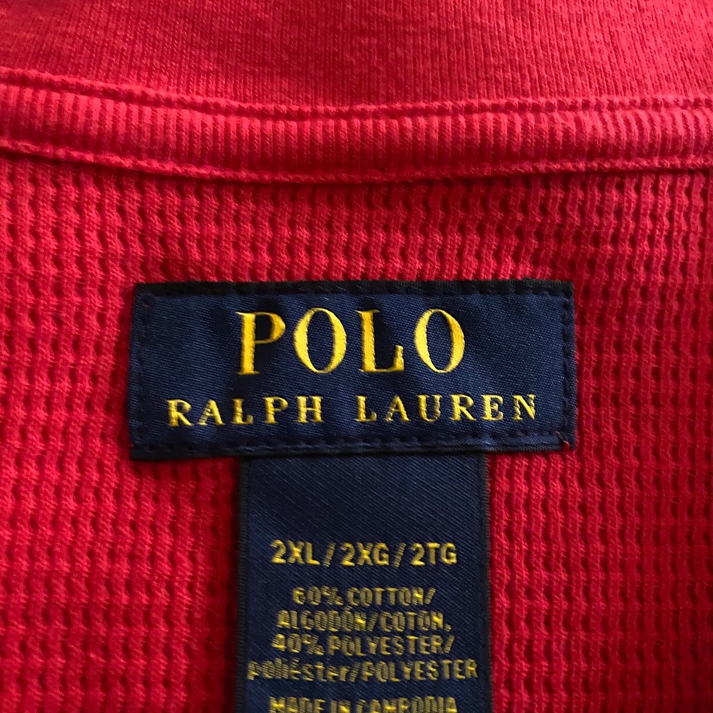 Polo Ralph Lauren red thermal
